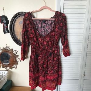 Floral peasant dress 🖤✨🌱🌿🌙🕯